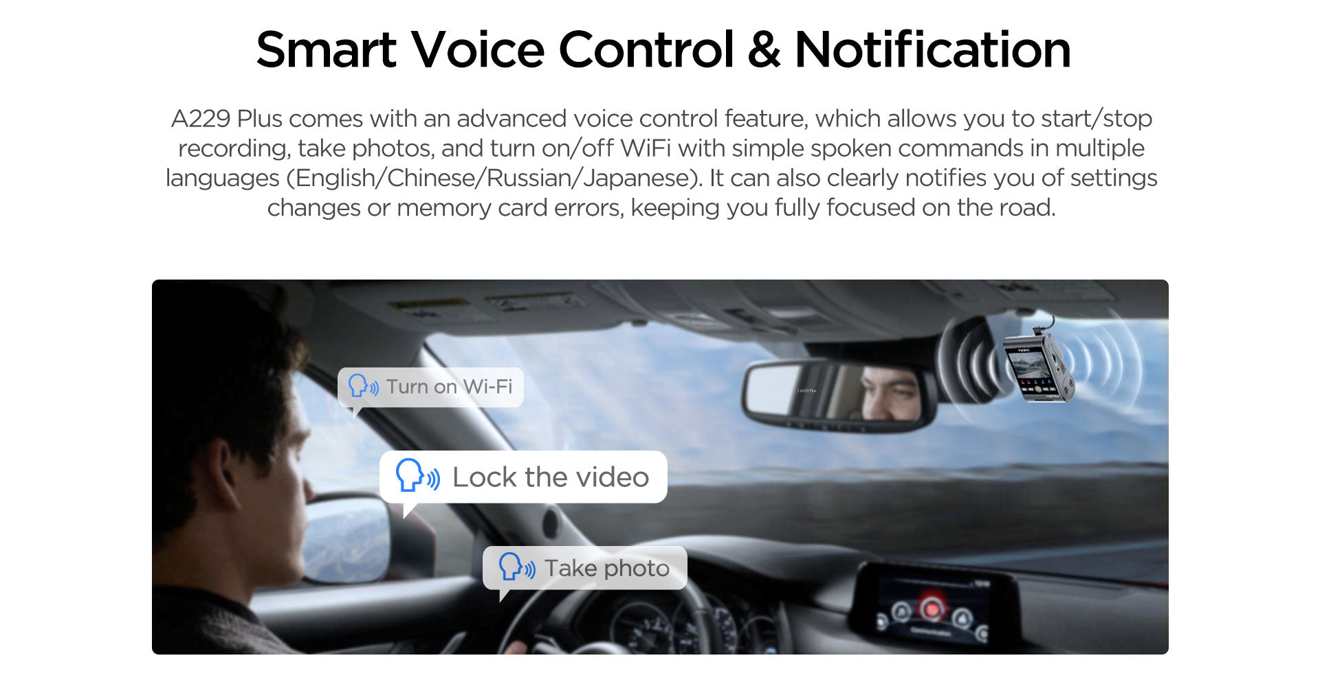 VIOFO A229 Plus 2K + 2K Dash Cam — 3-Channel (Front + Rear + Interior) feature 8