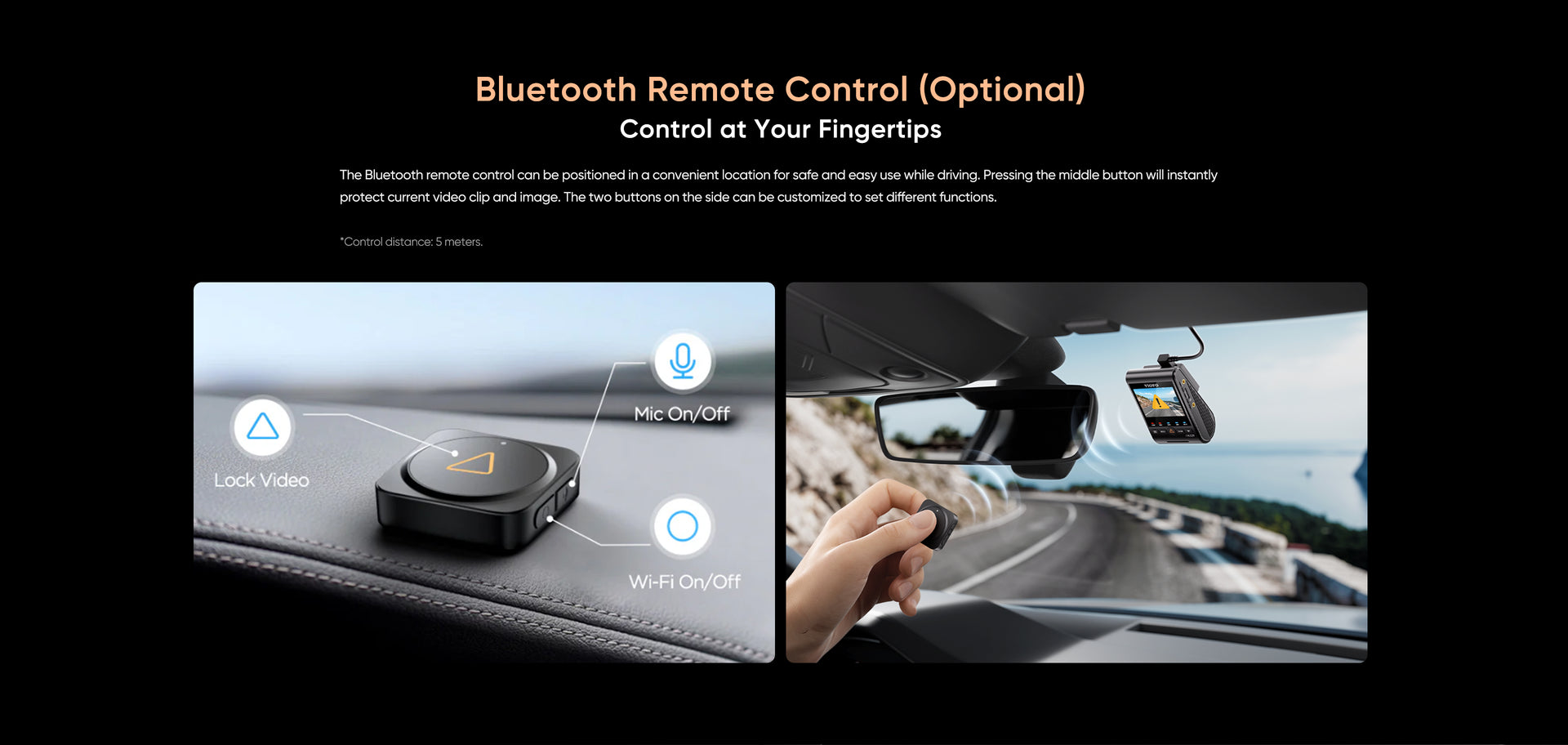VIOFO A329S 4K 60fps Dash Cam — 2-Channel (Front + Rear) feature 30