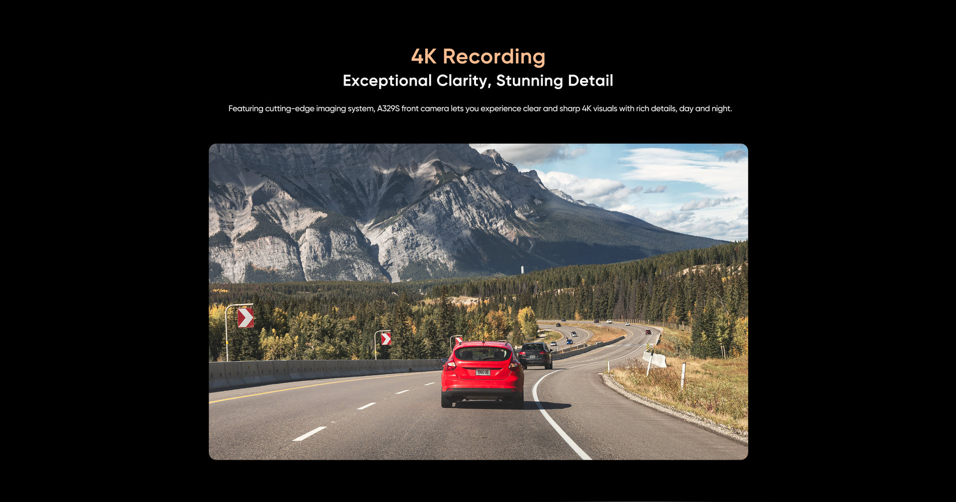 VIOFO A329S 4K 60fps Dash Cam — 3-Channel (Front + Rear + Interior) feature 8