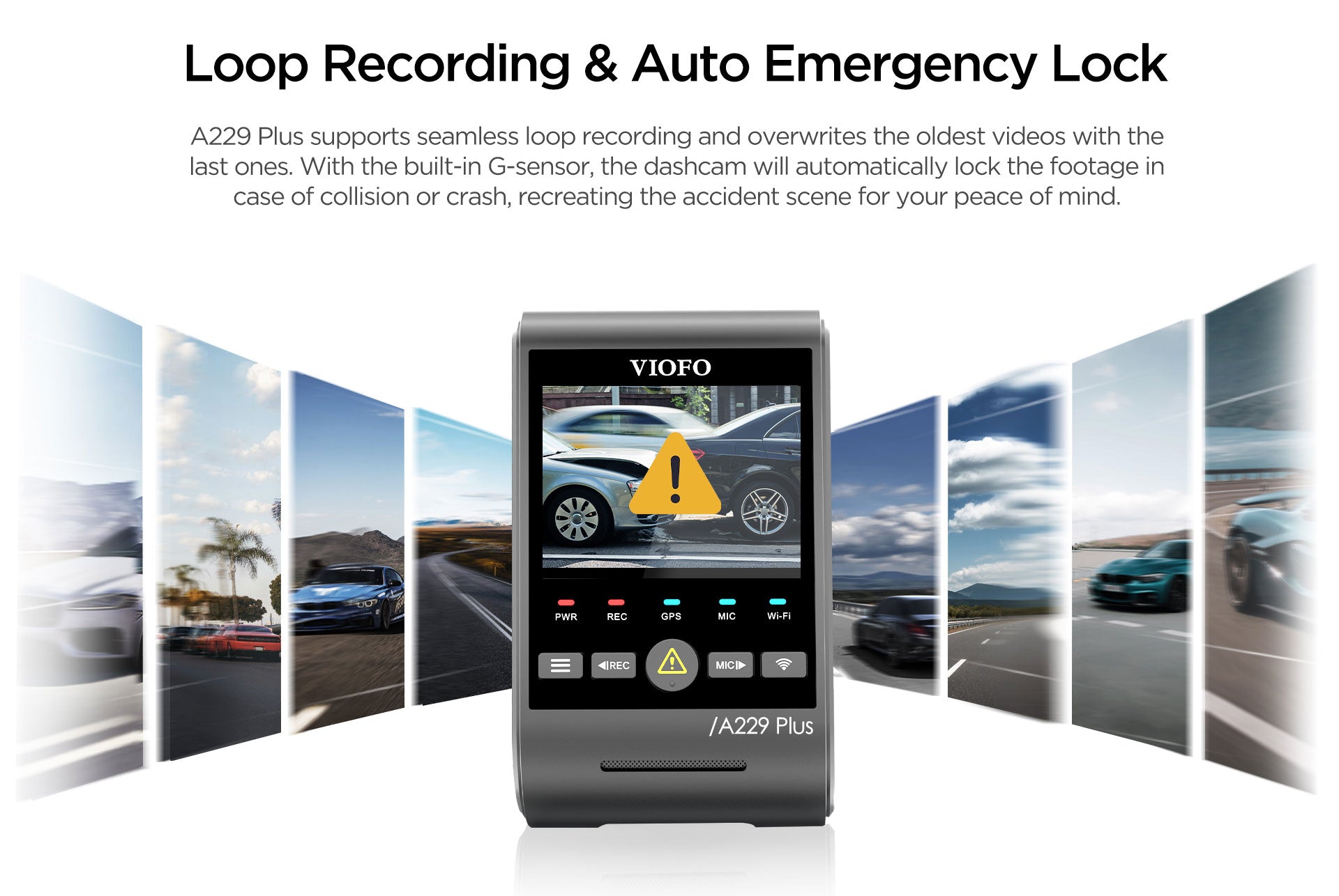 VIOFO A229 Plus 2K + 2K Dash Cam — 2-Channel (Front + Rear) feature 12