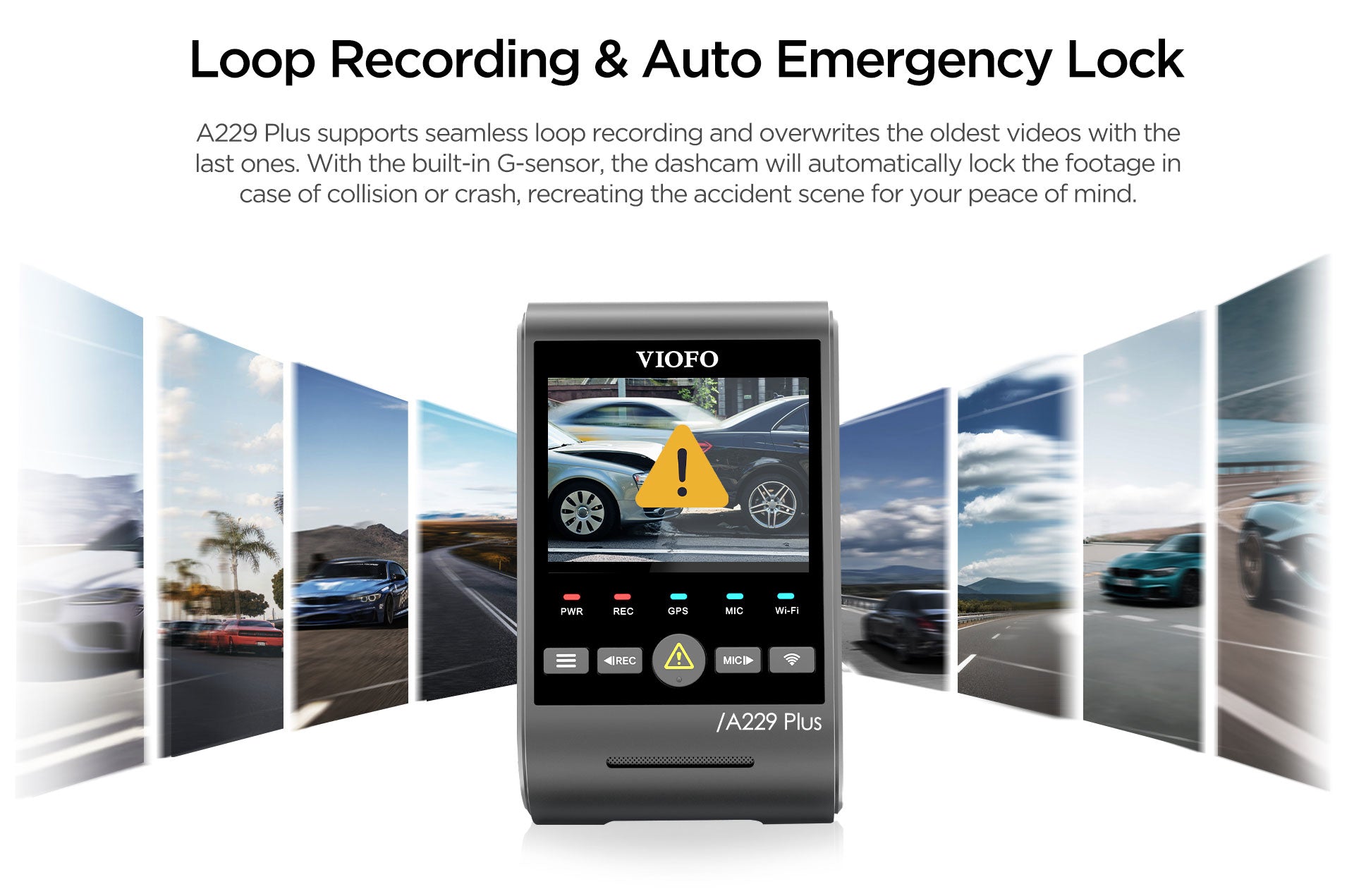 VIOFO A229 Plus 2K + 2K Dash Cam — 3-Channel (Front + Rear + Interior) feature 13