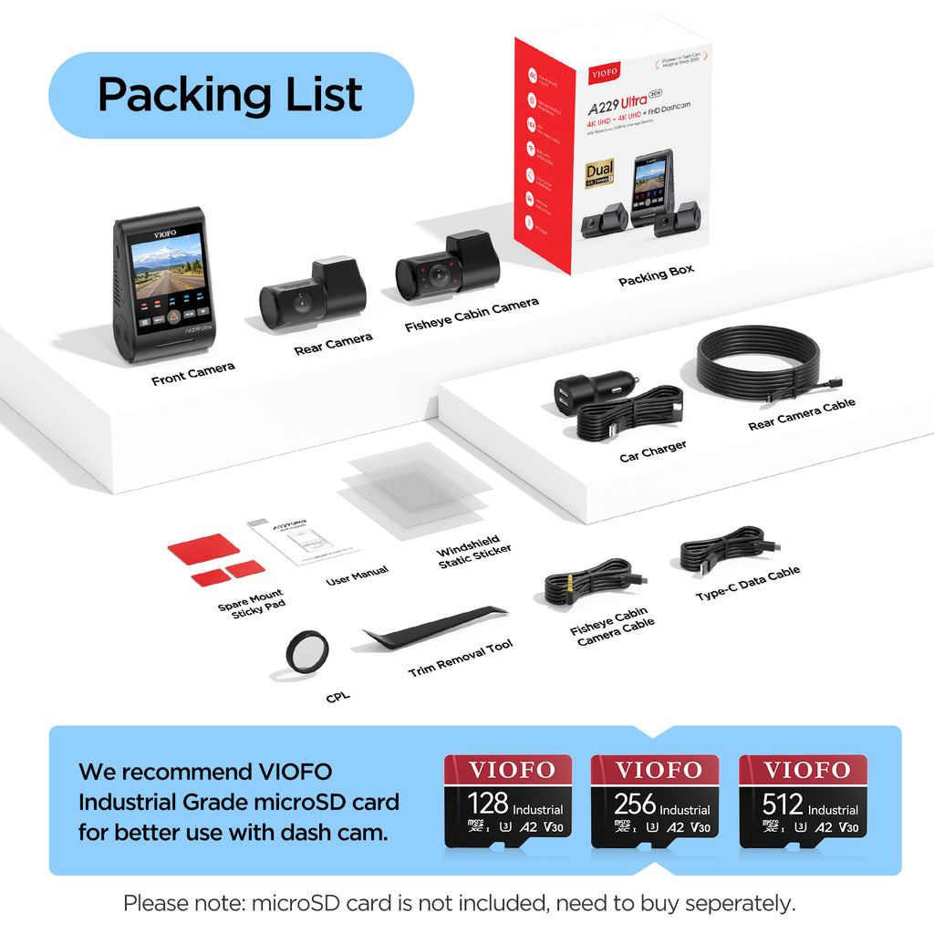 VIOFO A229 Ultra 4K dash cam