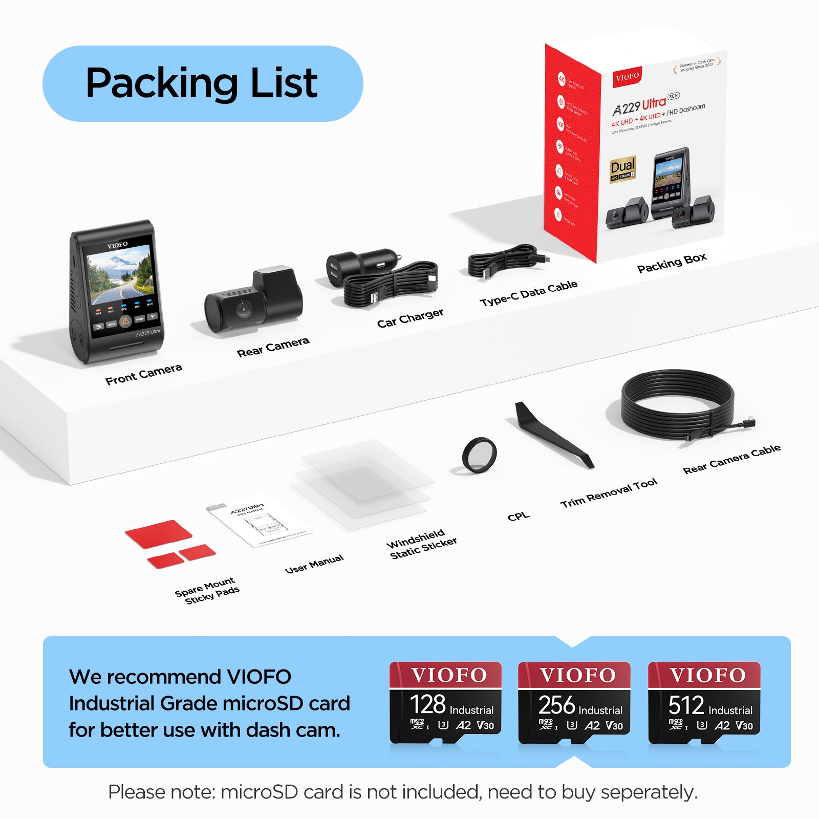 VIOFO A229 Ultra 4K dash cam