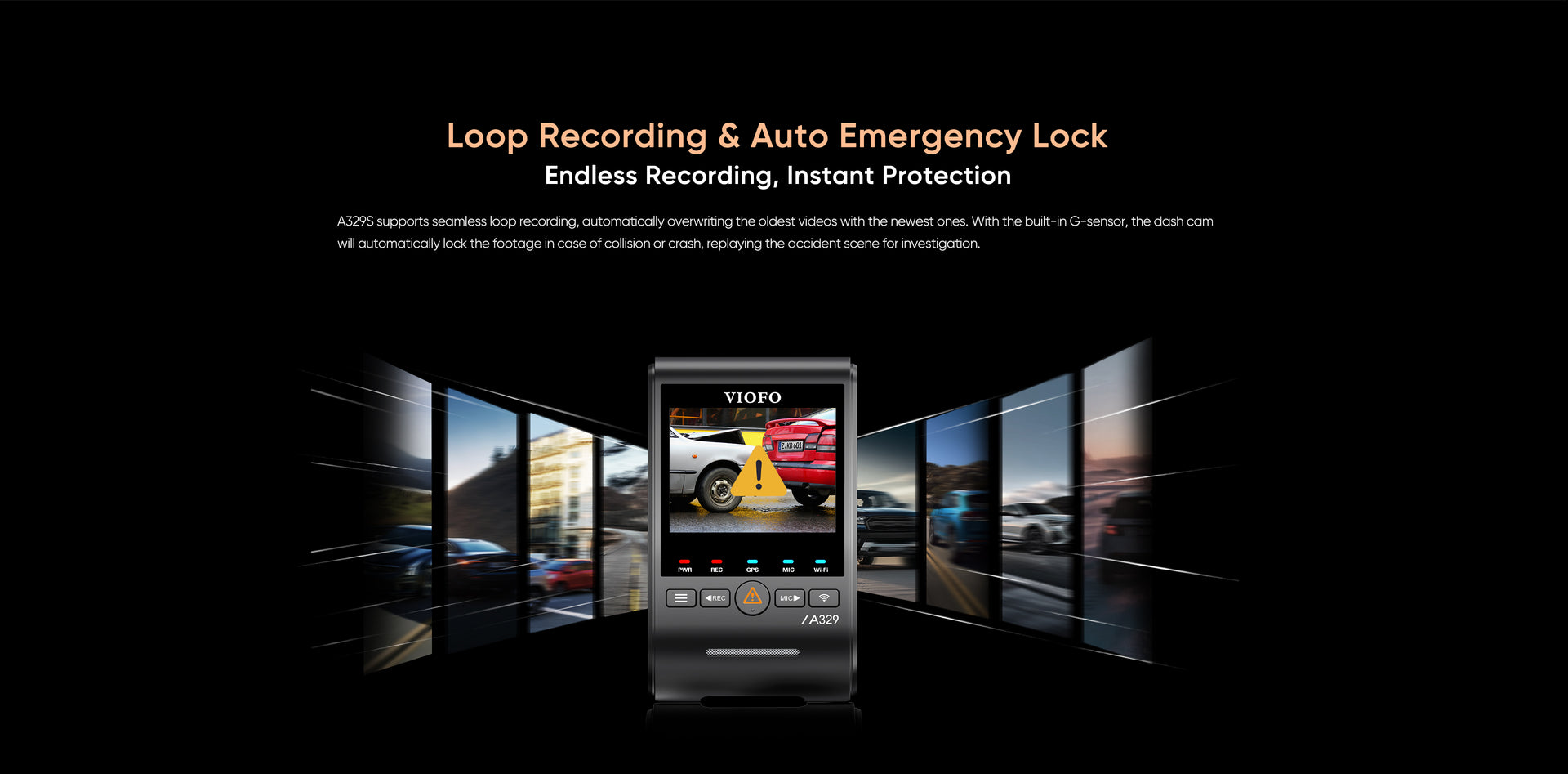 VIOFO A329S 4K 60fps Dash Cam — 2-Channel (Front + Rear) feature 26