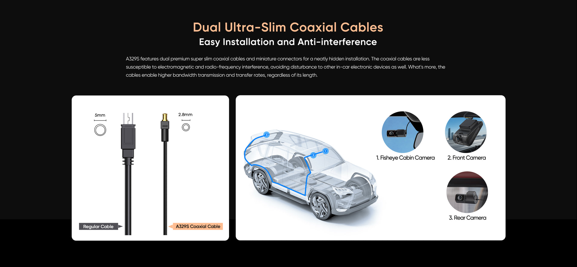 VIOFO A329S 4K 60fps Dash Cam — 3-Channel (Front + Rear + Interior) feature 30