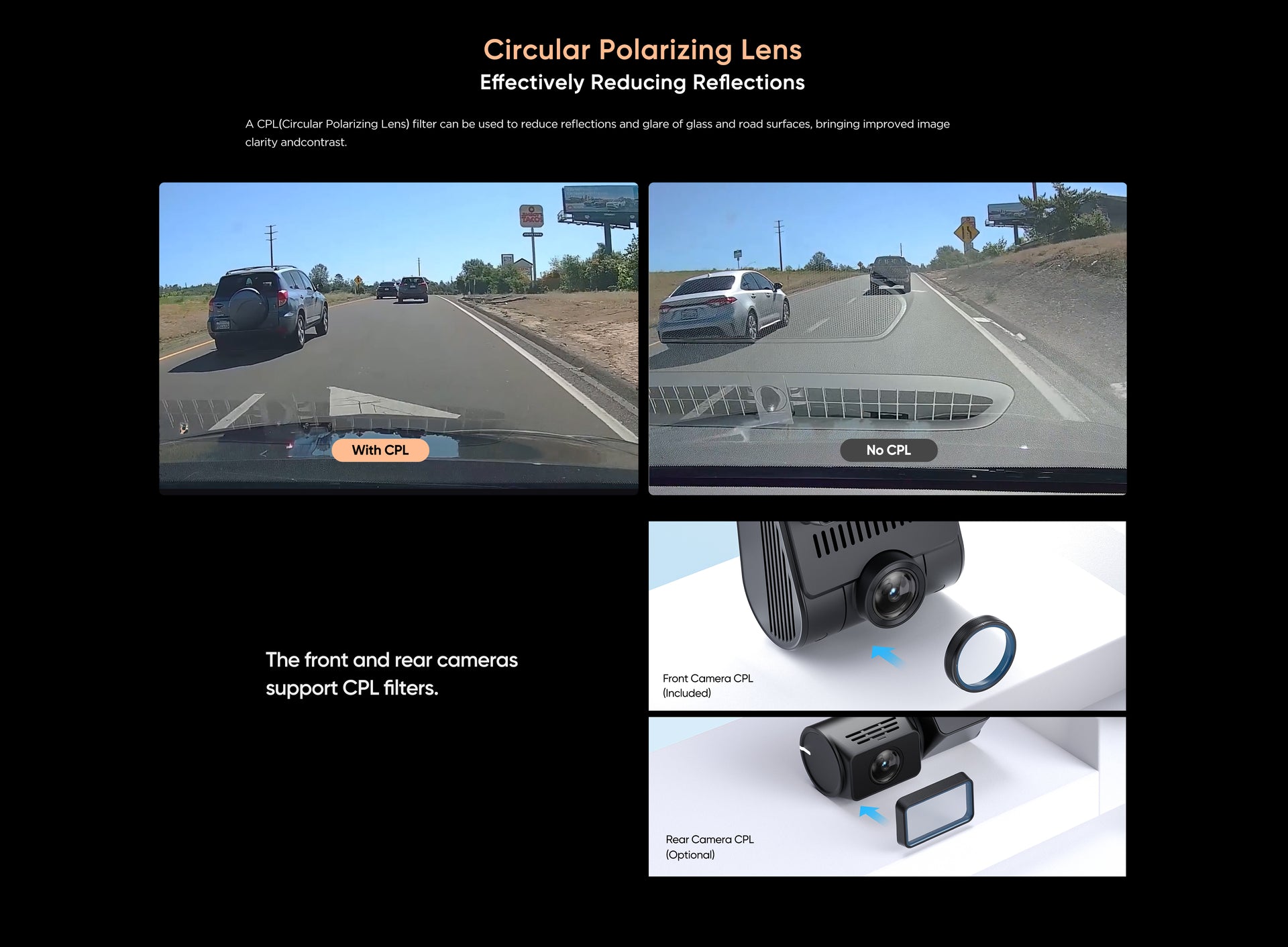 VIOFO A329S 4K 60fps Dash Cam — 3-Channel (Front + Rear + Interior) feature 32