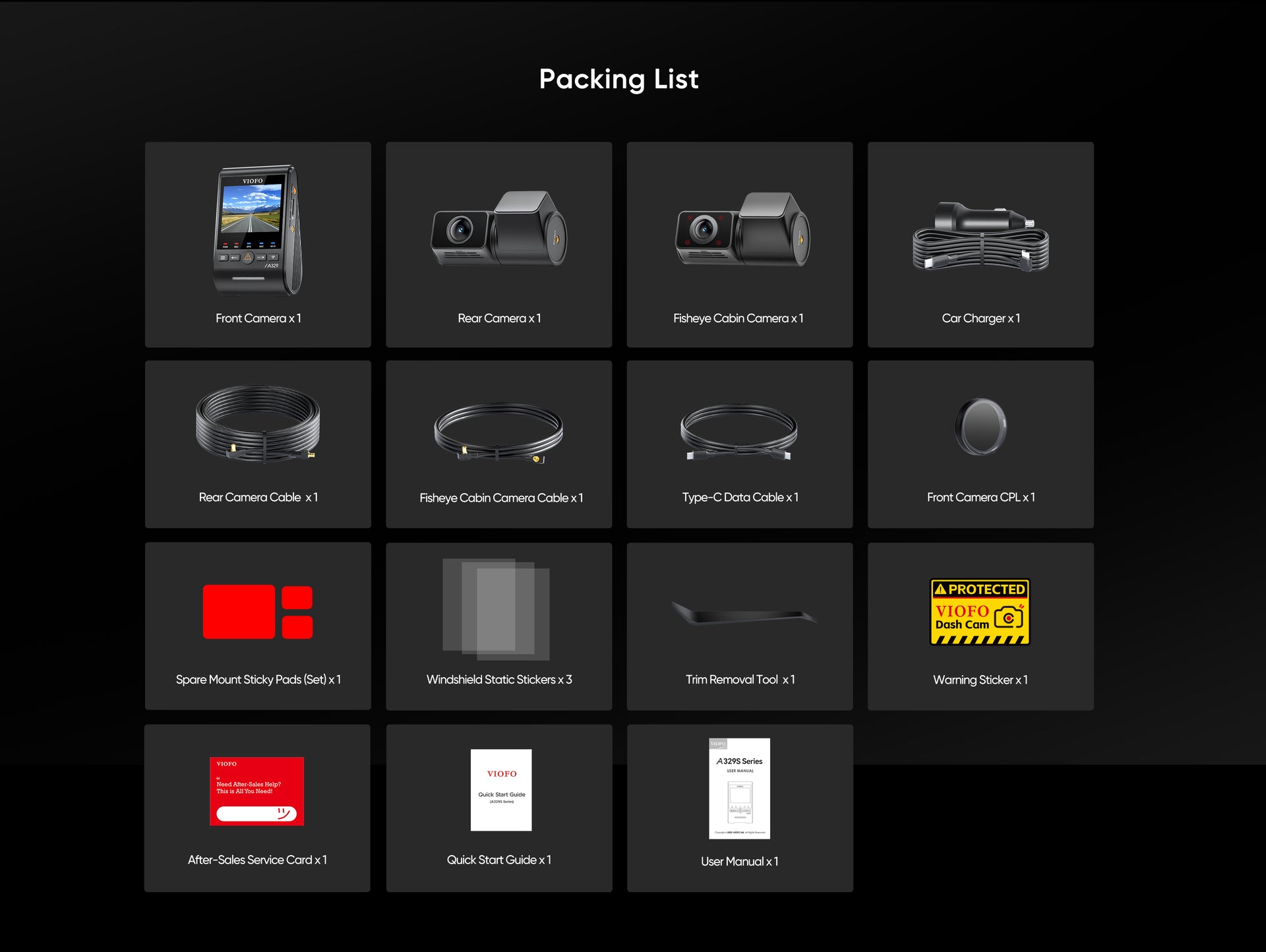 VIOFO A329S 4K 60fps Dash Cam — 3-Channel (Front + Rear + Interior) feature 37