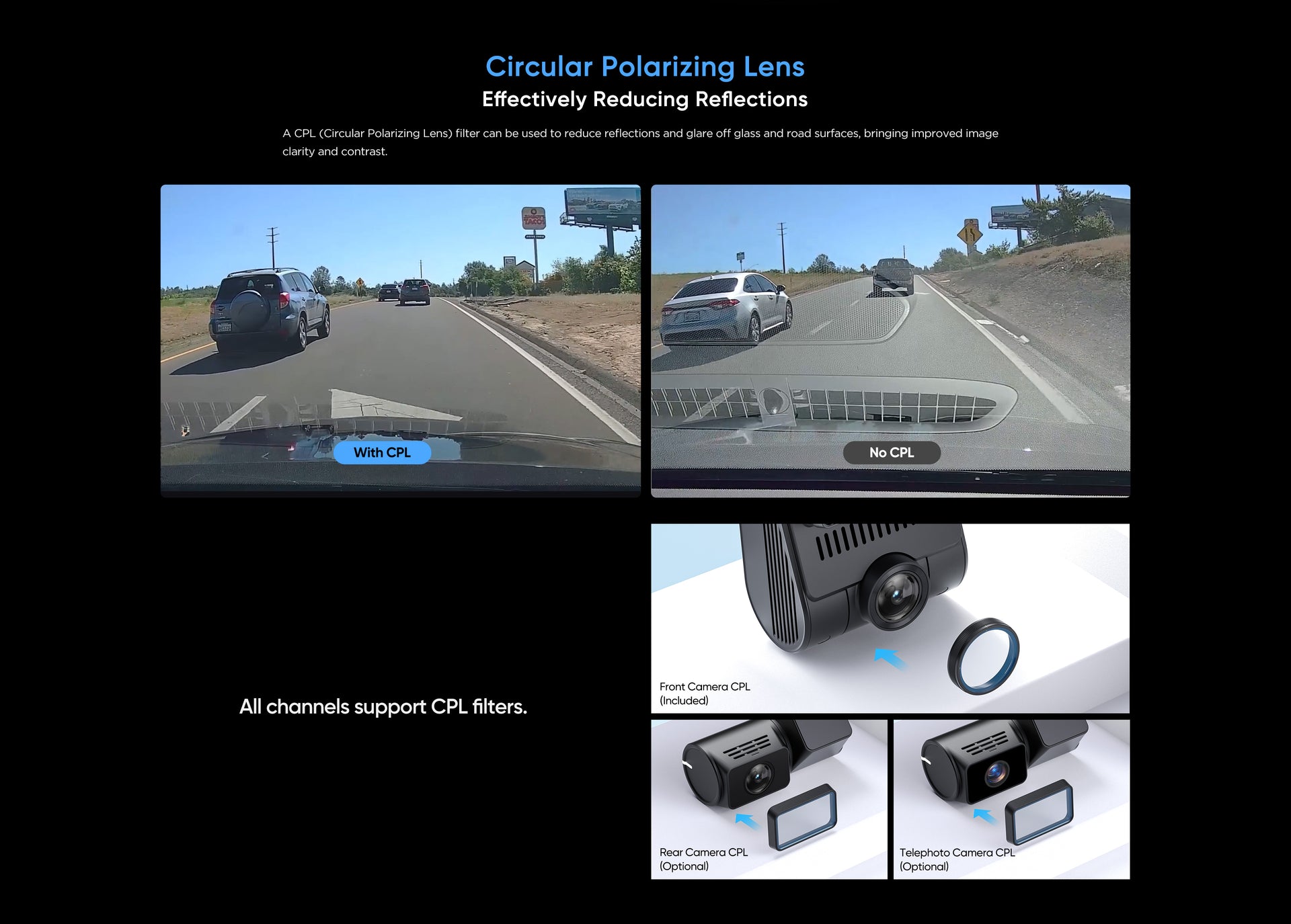 VIOFO A329T 4K Telephoto Dash Cam — 3-Channel (Front + Rear + Telephoto) feature 31
