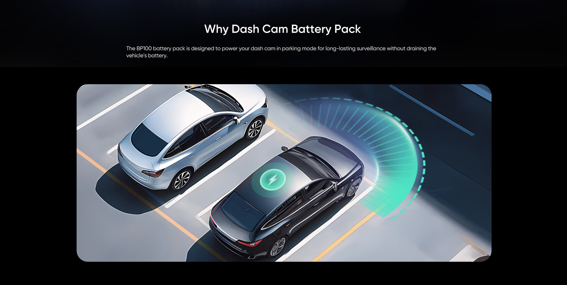 VIOFO BP100 Battery Pack — 7650mAh Parking Mode Power feature 2