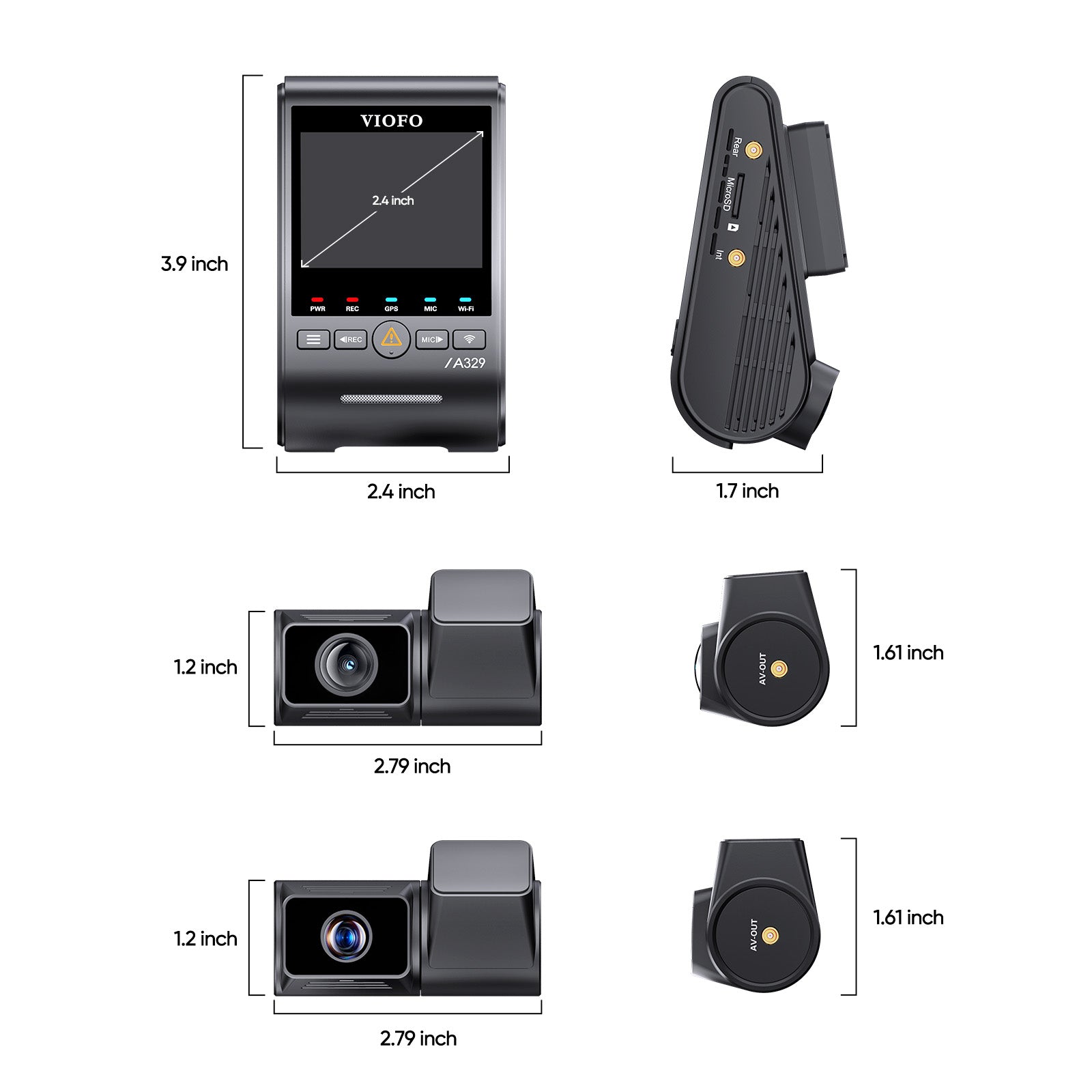 VIOFO A329T telephoto dash cam